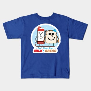 Milk and Bread Snowstorm Buddies Kids T-Shirt